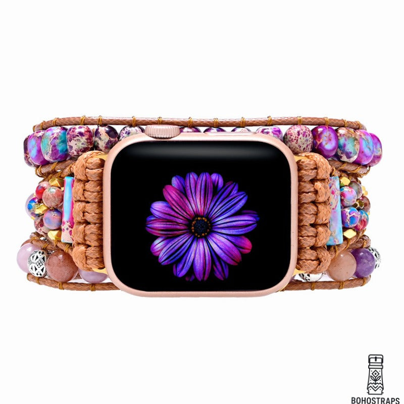 Graceful Purple Jasper Apple Watch Strap