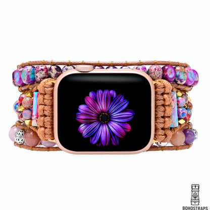 Graceful Purple Jasper Apple Watch Strap