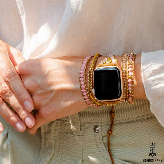 Golden Rose Quartz Apple Watch Strap