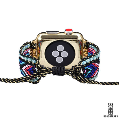 Midnight Echo Boho Weave Watch Strap