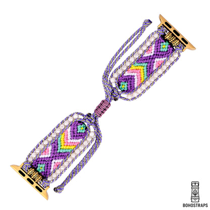 Lavender Dream Boho Weave Watch Strap
