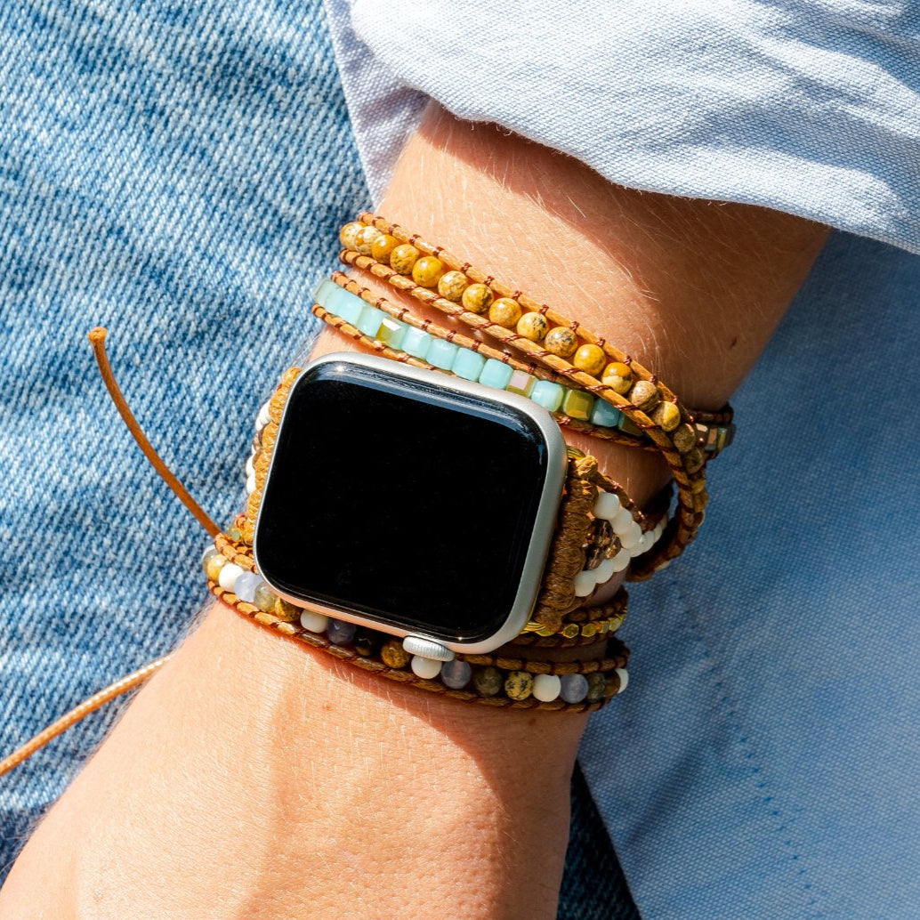Blue Earth Jasper Apple Watch Strap - Cape Diablo