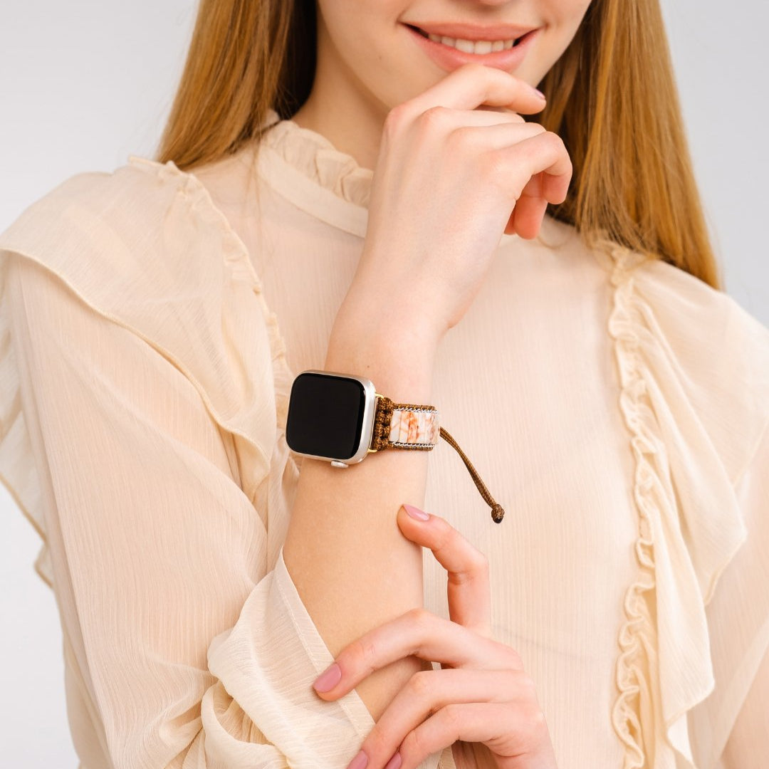 Delicate Imperial Jasper Apple Watch Strap - Cape Diablo